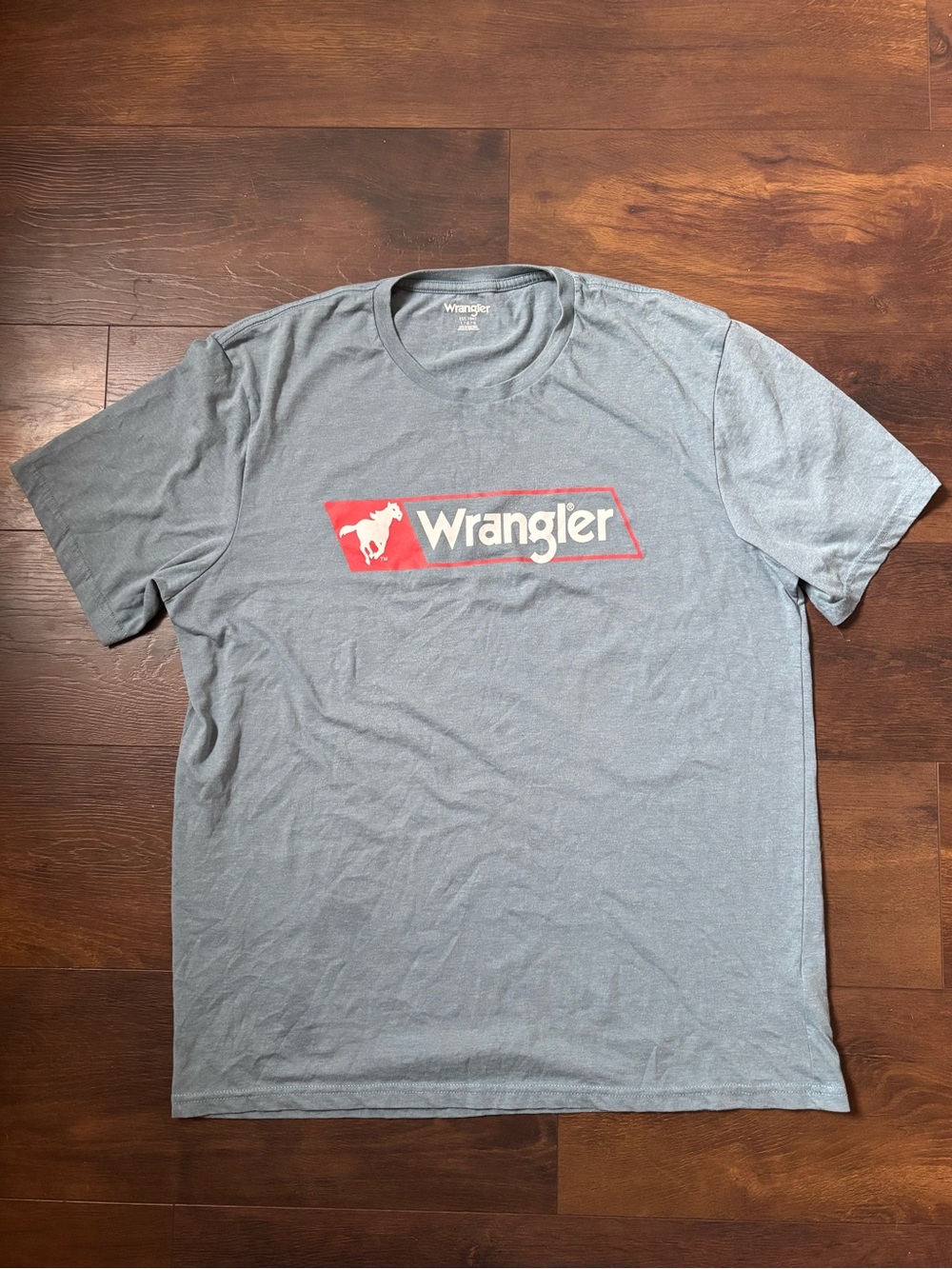 Wrangler Logo T-Shirt Gray-Blue Large